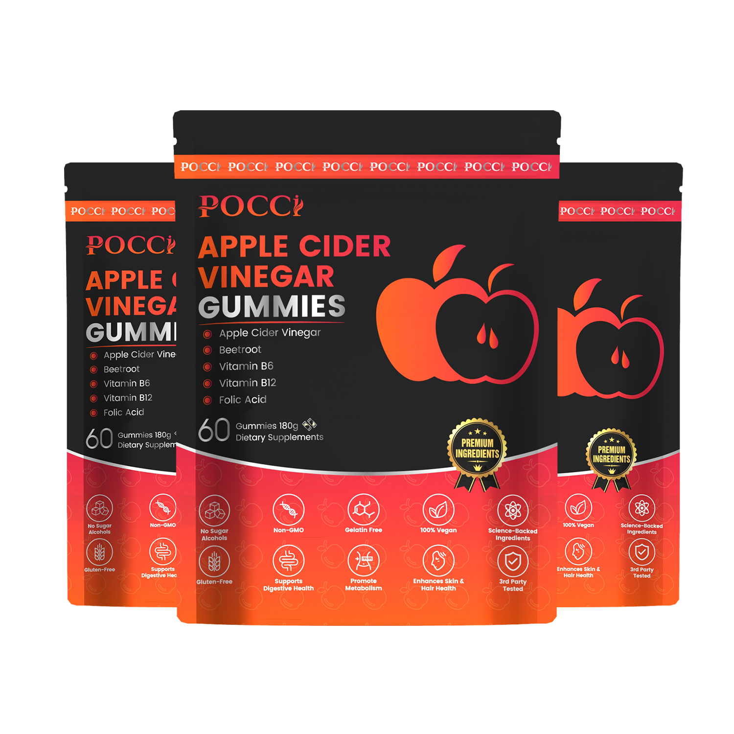 Apple cider vinegar gummies POCCI Healthy
