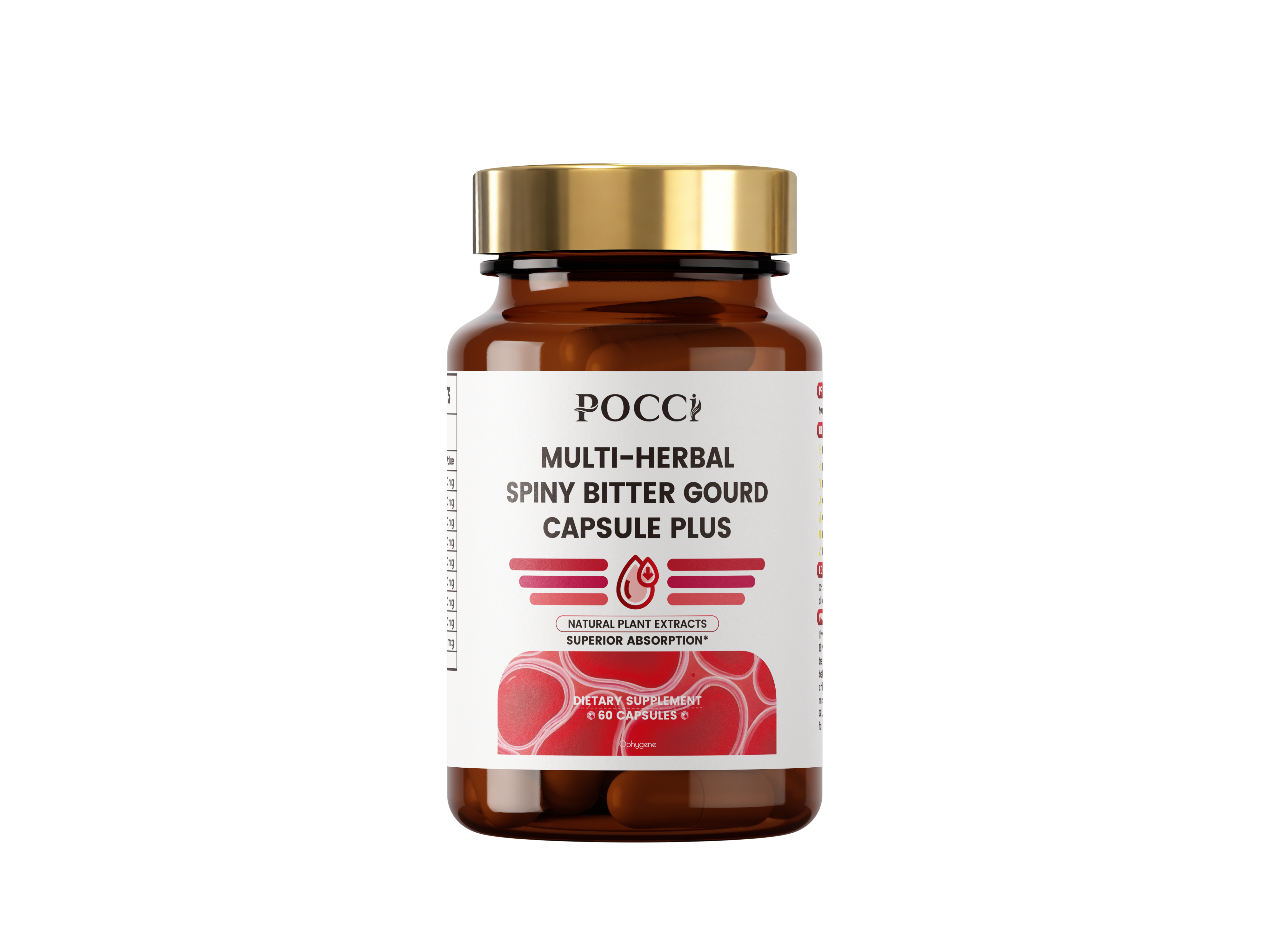 MULTI-HERBALSPINY BITTER GOURD CAPSULE PLUS POCCI Healthy