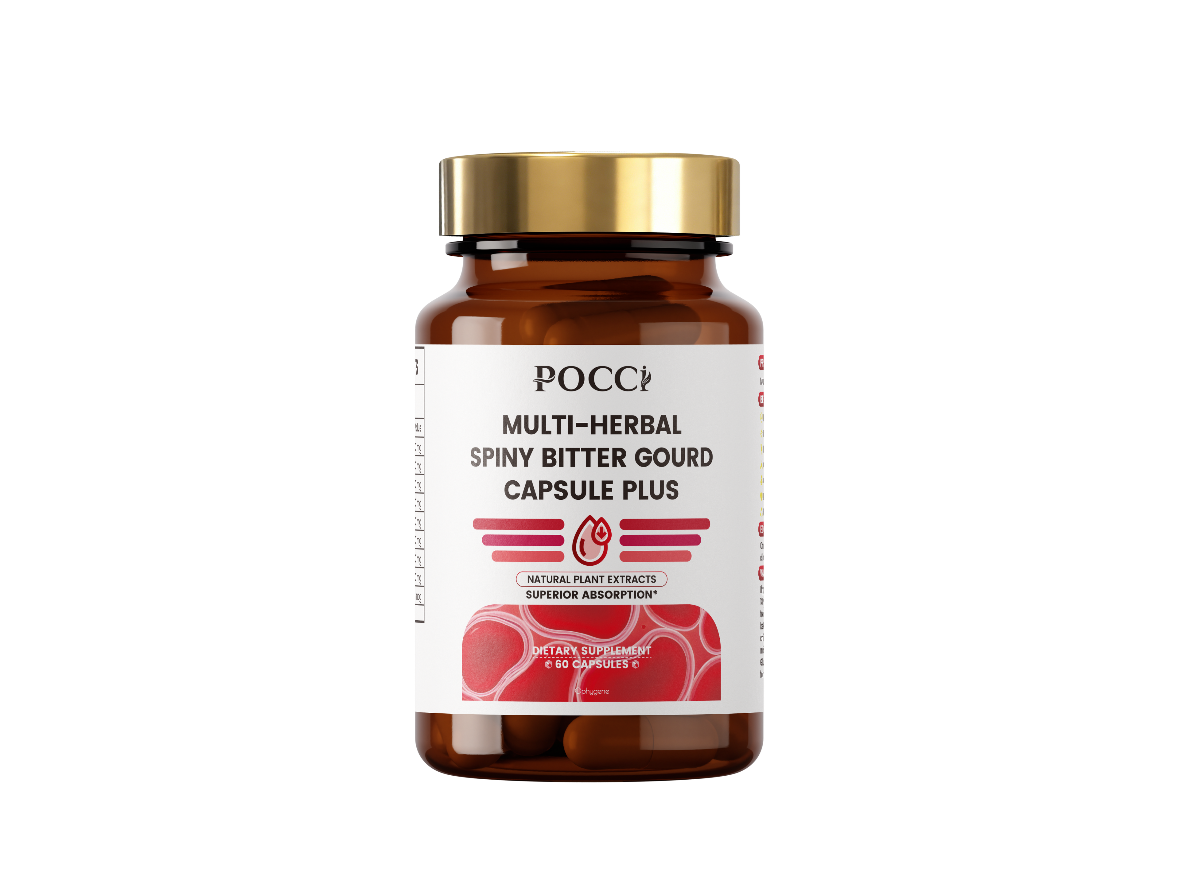 MULTI-HERBALSPINY BITTER GOURD CAPSULE PLUS POCCI Healthy