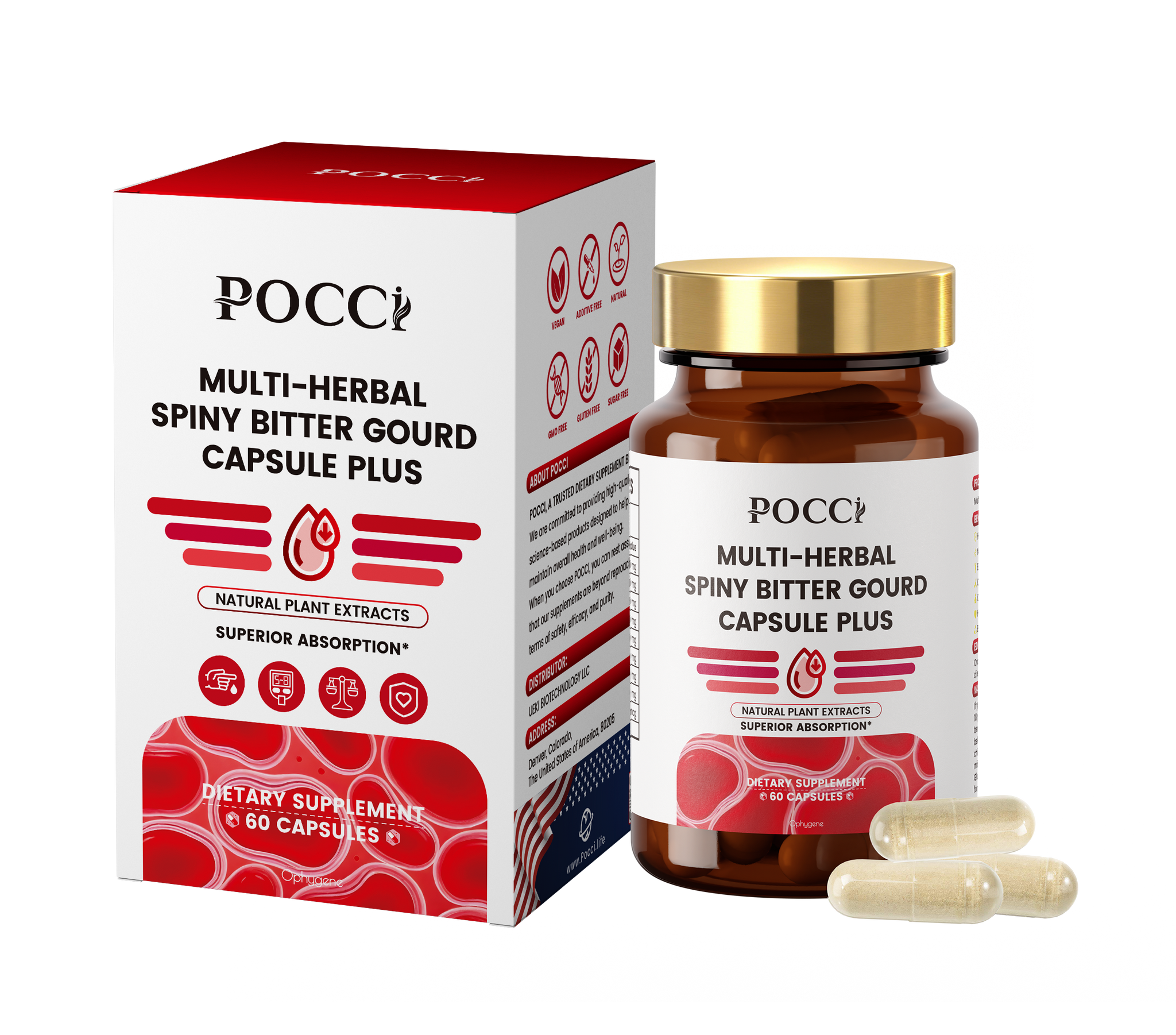 MULTI-HERBALSPINY BITTER GOURD CAPSULE PLUS POCCI Healthy