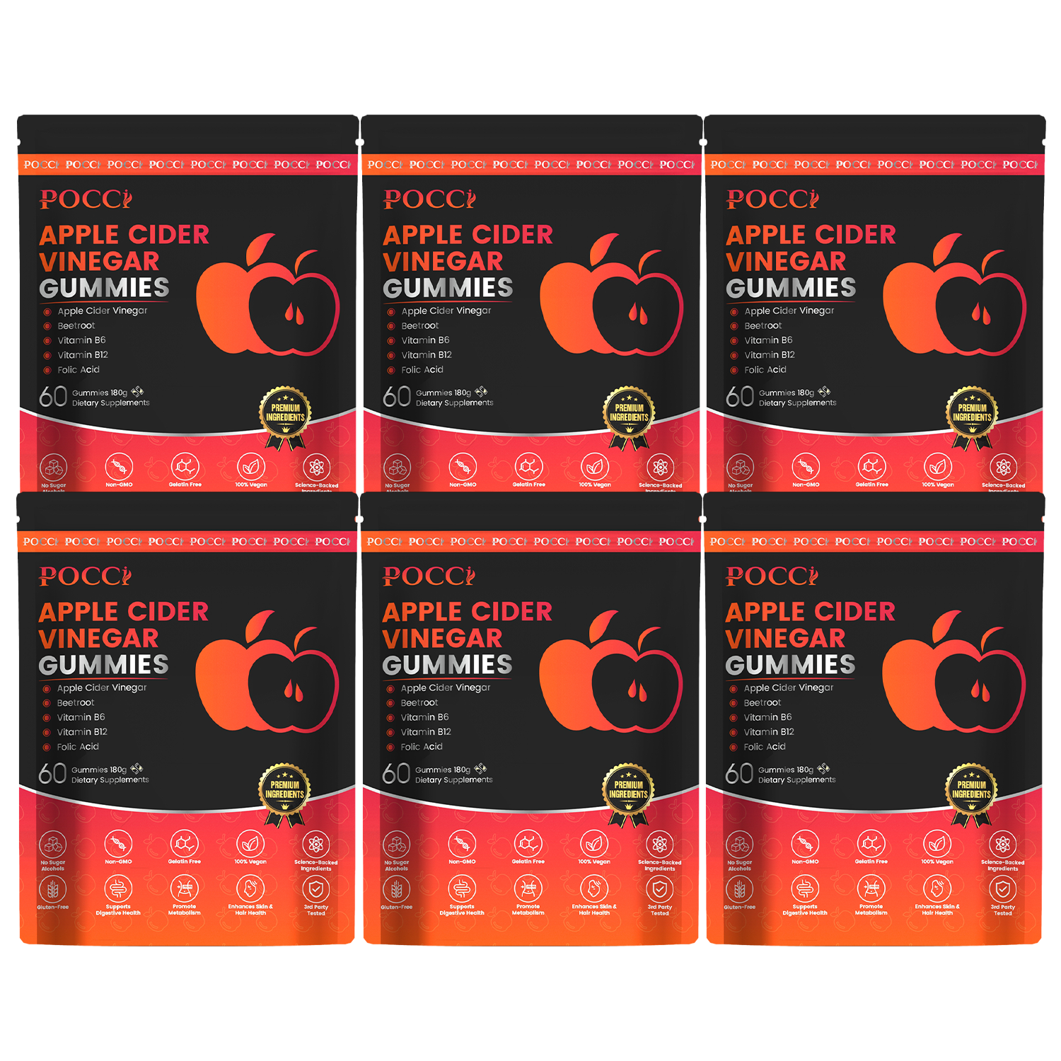 Apple cider vinegar gummies POCCI Healthy