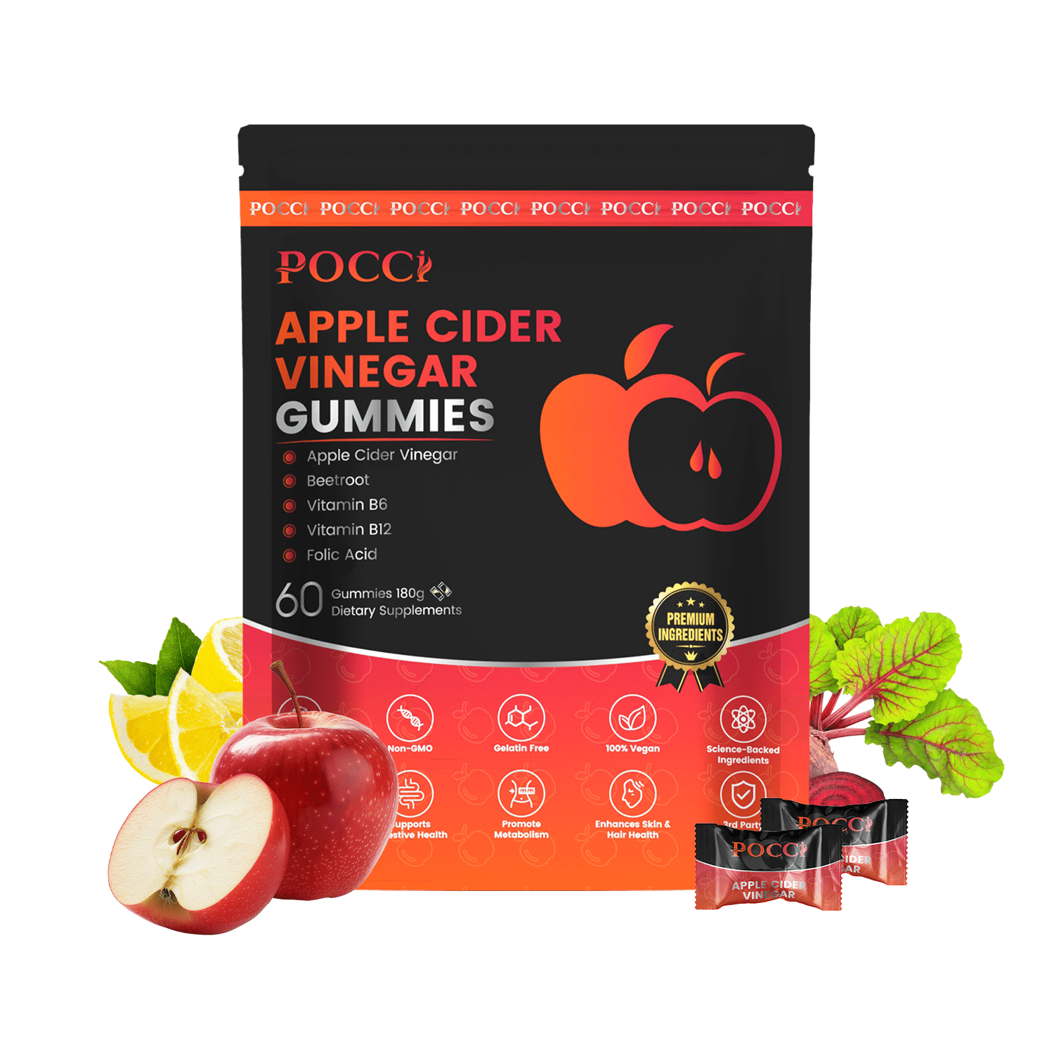 Apple cider vinegar gummies - POCCI Healthy