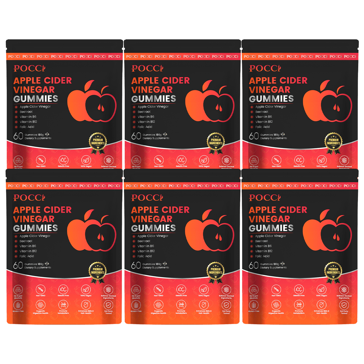 Apple cider vinegar gummies - POCCI Healthy