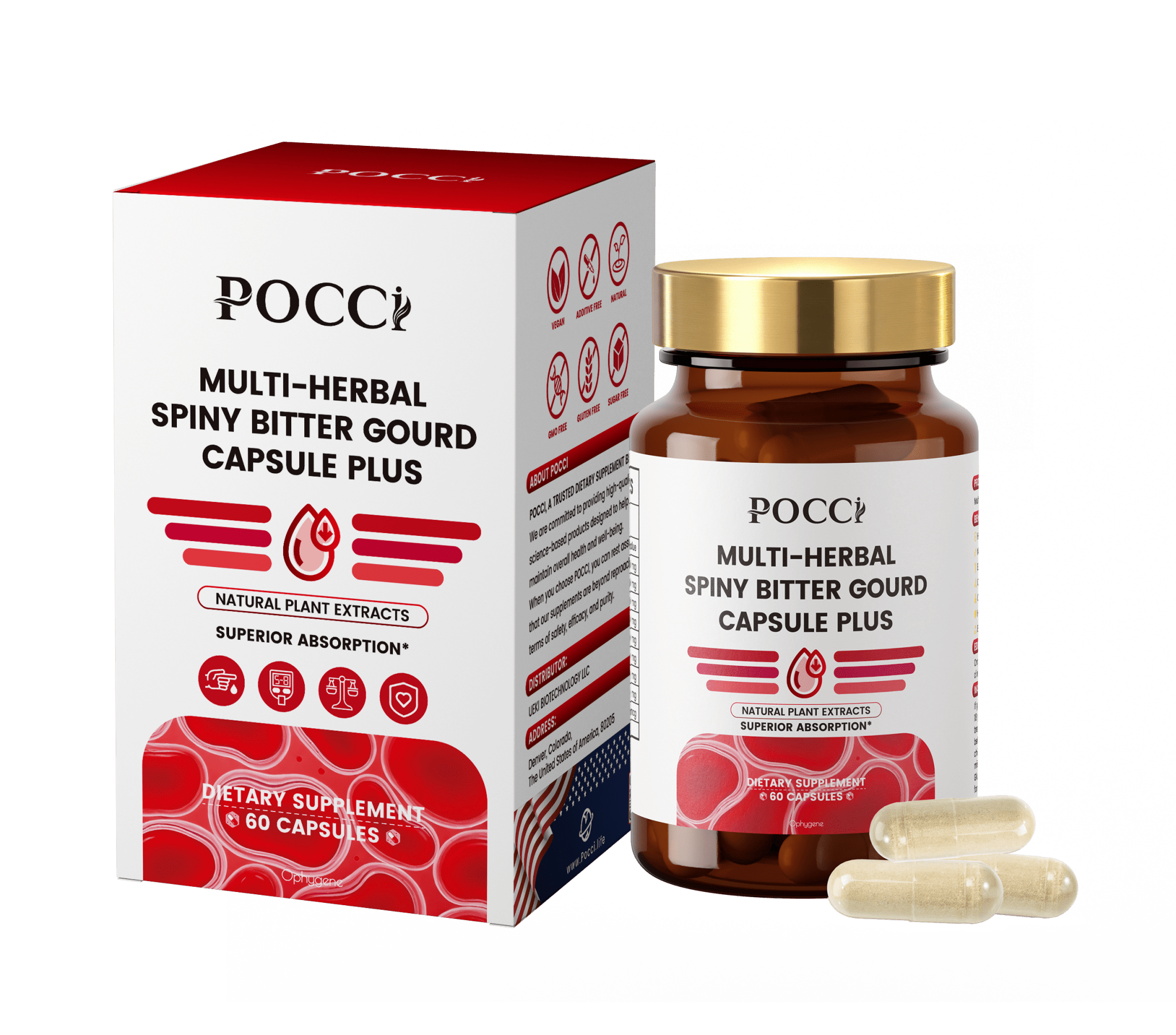 Multi-Herbal Spiny Bitter Gourd Capsule Plus - POCCI Healthy