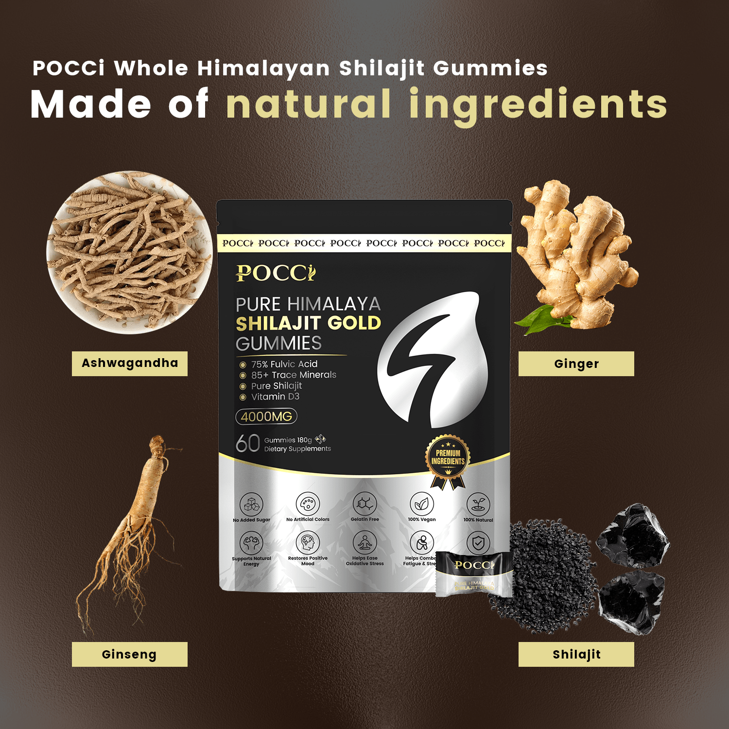 Shilajit Gummies - POCCI Healthy